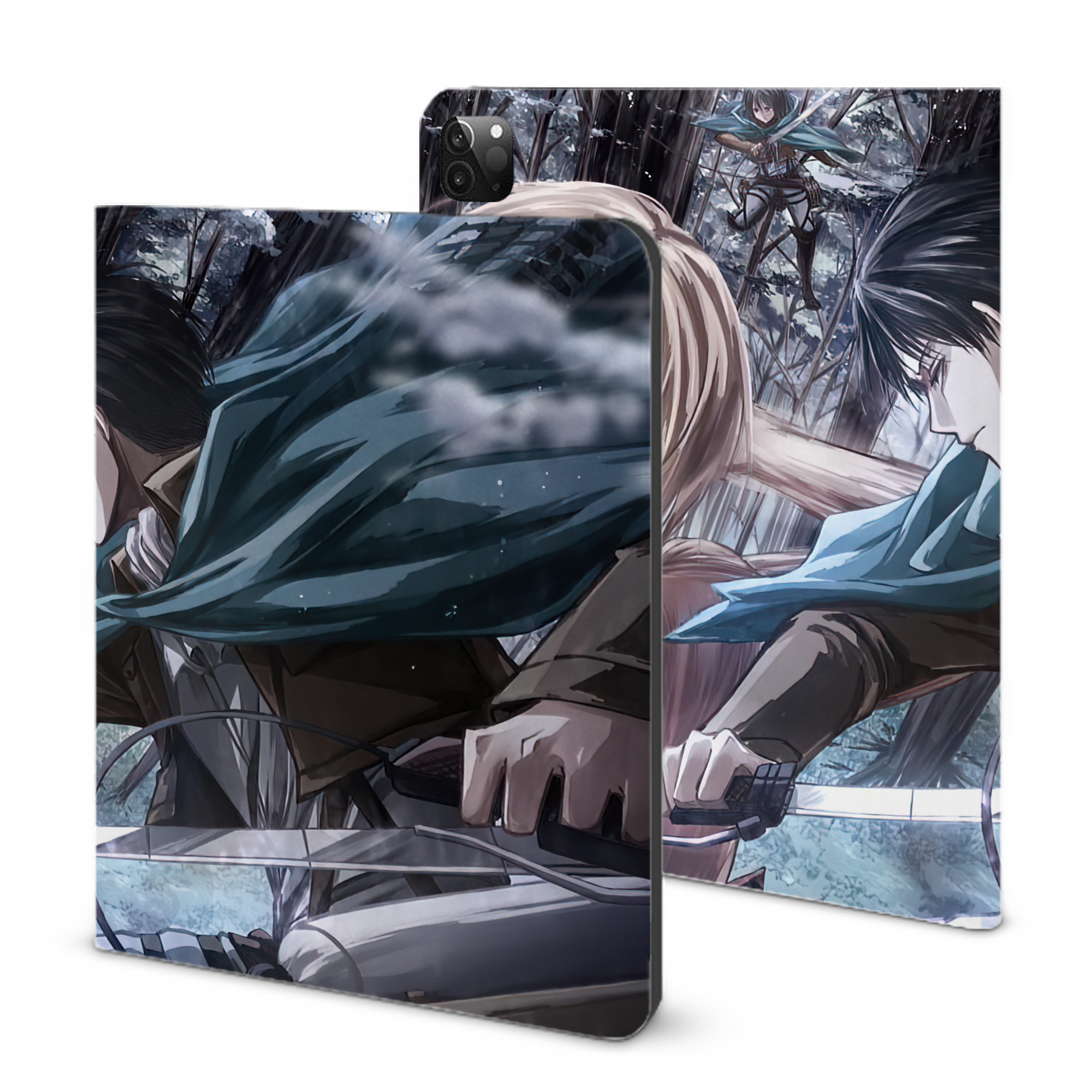 （画像用） 進撃の巨人 Attack on Titan IPadケース ペンホルダー付き ブックスタイルデザイン